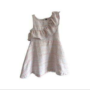 Girls ruffle shoulder dress